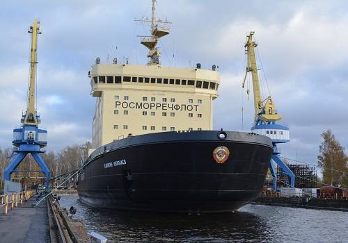 Кронштадтский морзавод завершил ремонт ледокола 'Капитан Николаев'