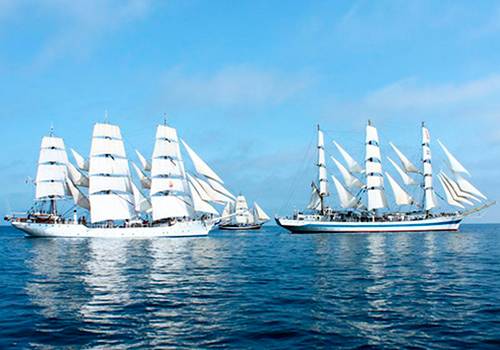 Фрегат 'Мир' стал победителем первого этапа регаты Tall Ships Races 2018