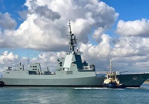 Спущен на воду третий эсминец класса Hobart для ВМС Австралии