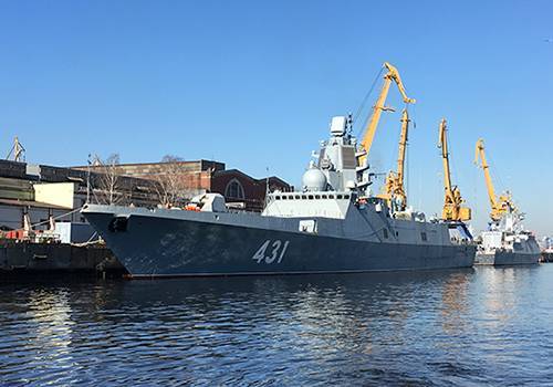 На Балтике проверяют работу энергоустановки фрегата 'Адмирал Касатонов'