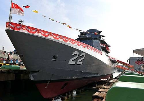 Для ВМС Сингапура построен последний патрульный корабль класса LMV