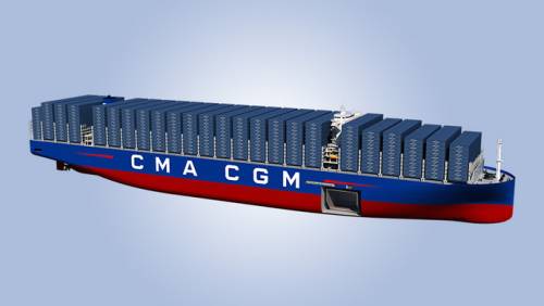 В Китае началась постройка крупнейших контейнеровозов в мире на СПГ
