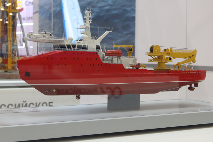 Конструкторское бюро ОСК 'Алмаз' представило судно для подводно-технических работ 'Спрут'