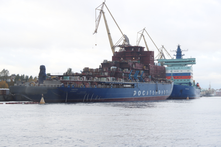 На строящемся атомном ледоколе 'Чукотка' принято электропитание с берега по штатной схеме