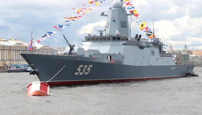 В Балтийске прошла церемония приема корвета 'Меркурий' в состав ВМФ России