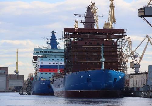 На Балтийском заводе заложат атомный ледокол 'Якутия'