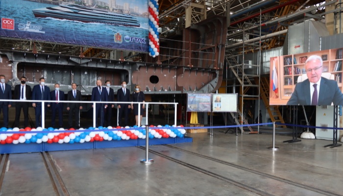 На Средне-Невском заводе заложили второе пассажирское судно для Енисея