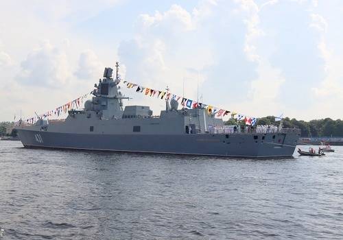 На фрегате 'Адмирал флота Касатонов' поднят Андреевский флаг