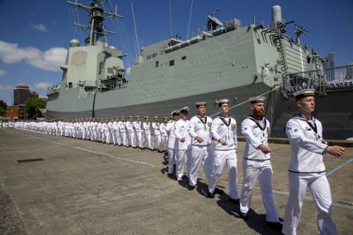 Флот Австралии пополнился новым ракетным эсминцем класса Hobart