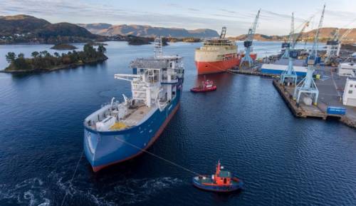 В Норвегии спустили на воду второе судно класса SOV 'Windea TBN'