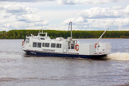 Костромской судомеханический завод сдал промерное судно проекта 3330