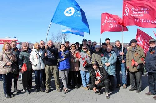 Сотрудники 'Атомфлота' приняли участие в мероприятиях в честь Дня Победы