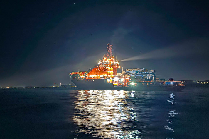 На судне 'Керченский пролив' прошли испытания оптического комплекса наружного видеонаблюдения