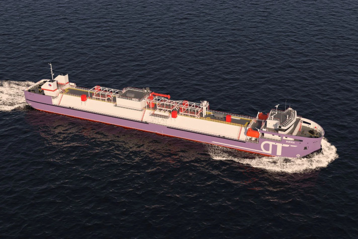 В России разработали танкер-газовоз для транспортировки СПГ от завода до потребителя