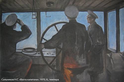 Енисейское пароходство передало в музей коллекцию картин Николая Сальникова