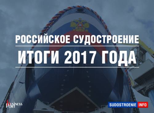 Итоги российского судостроения 2017. Важнейшие события