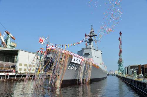 В Японии спустили на воду второй эсминец класса Maya Haguru