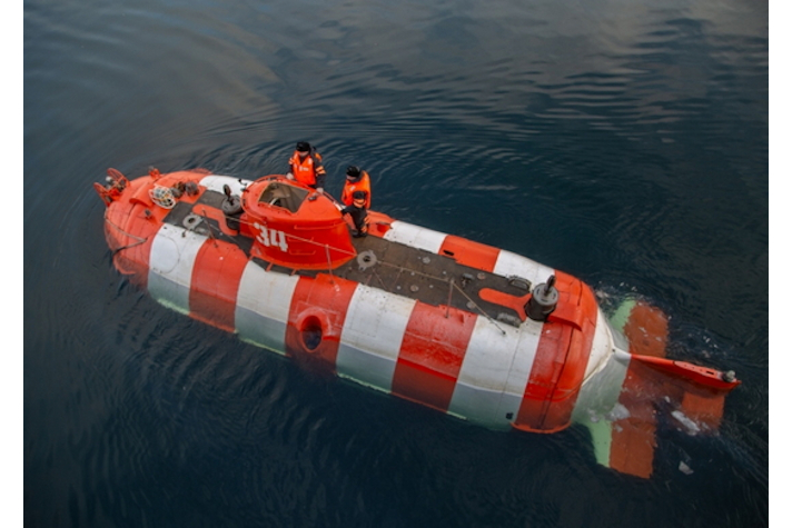 Экипаж подводного аппарата АС-34 провел тренировку в Кольском заливе