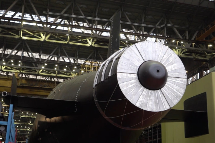 Состоялся вывод из эллинга атомной подводной лодки 'Хабаровск'