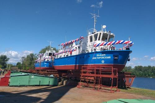 В Самаре спустили на воду два промерных судна проекта RDB 66.62