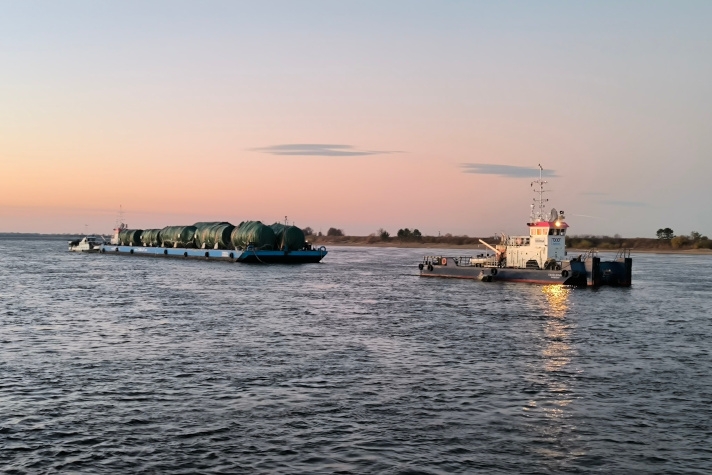 Путейцы Администрации 'Амурводпуть' обеспечили проводку грузов для Амурского ГХК