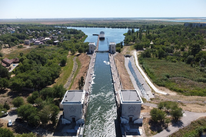 На шлюзе №5 Волго-Донского судоходного канала установлено новое предохранительное устройство