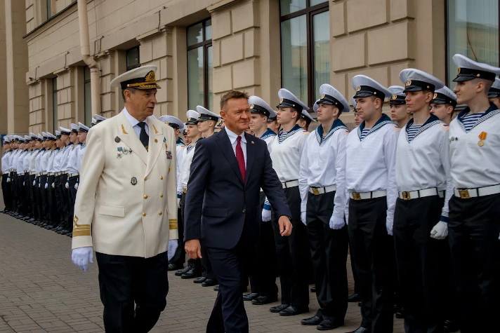 Глава Минтранса посетил ГУМРФ имени адмирала С.О. Макарова