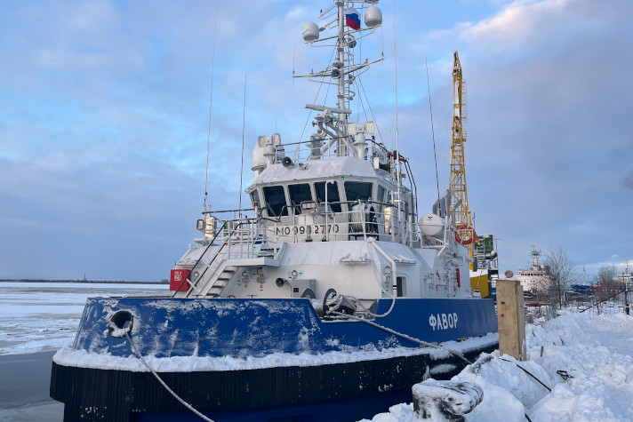 Пятый арктический буксир проекта NE025 'Фавор' пополнил флот 'Морспасслужбы'
