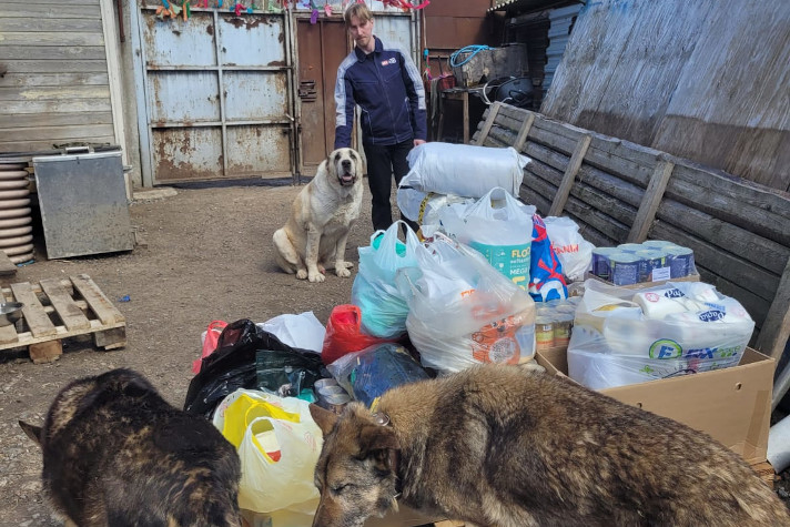 Волонтеры Северной верфи поддержали приют для животных в Петербурге