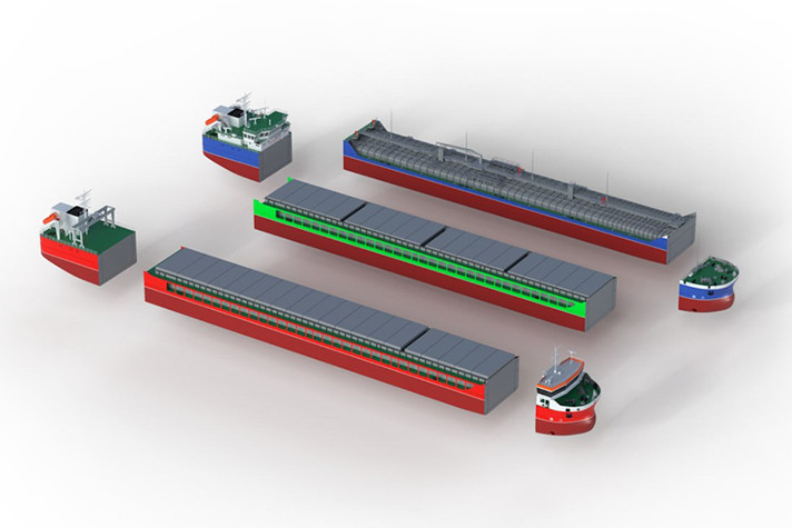 ОСК представит первую в России унифицированную платформу для строительства грузовых судов типа 'река-море'