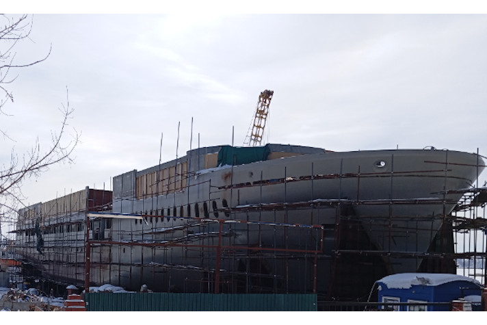 В Иркутске продолжается постройка пассажирского судна проекта RPV8714