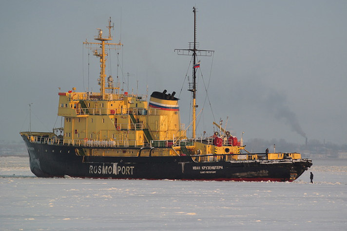 В морском порту Выборг расширен режим ледового плавания
