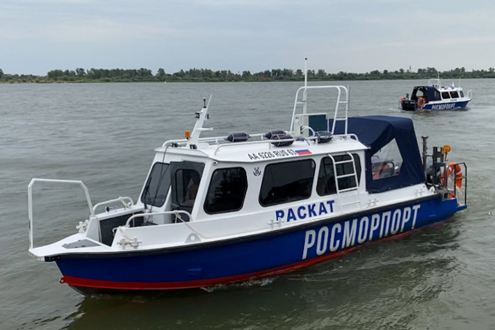 Три новых промерных катера пополнили флот Астраханского филиала 'Росморпорта'