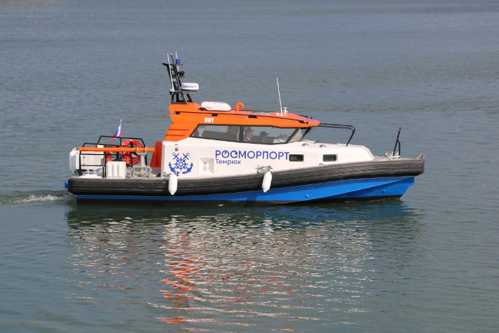 Гидрографический катер 'Лот' выполнил первый промер в акватории порта Темрюк