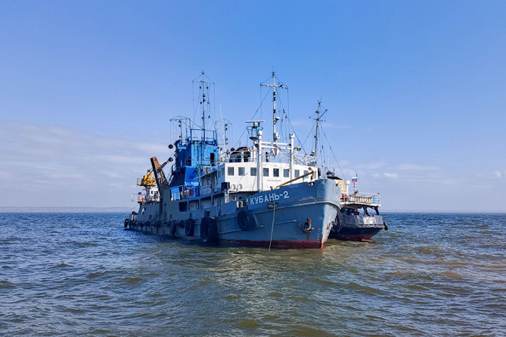 В морском порту Таганрог завершены дноуглубительные работы для захода 'Метеоров' и круизных лайнеров