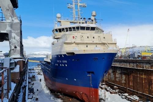 Специалисты 'Атомфлота' завершили доковый ремонт теплохода 'Нортэн Вэйв'