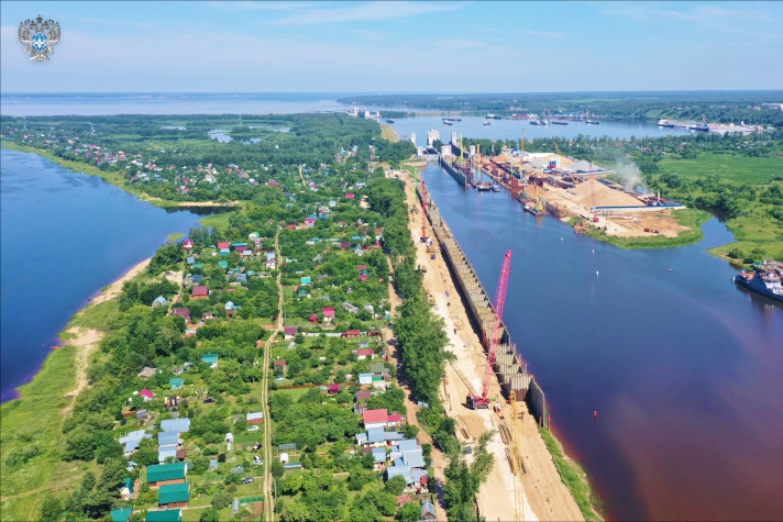 На Городецком гидроузле в Нижегородской области продолжается модернизация шлюзов