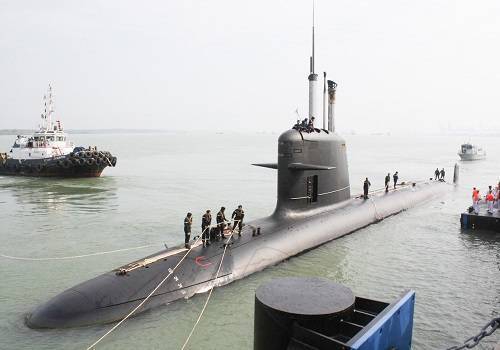 ВМС Индии получили головную неатомную подводную лодку 'Скорпен'
