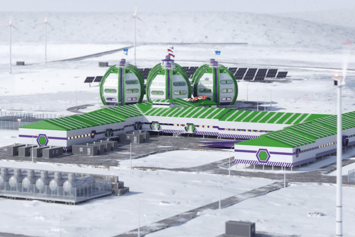 Одобрен проект арктической станции 'Снежинка' на ВИЭ и водородной энергетике