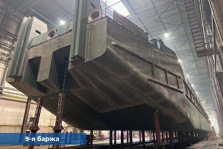 На Самсусьском заводе завершается строительство девятой баржи проекта RDB 66.68M