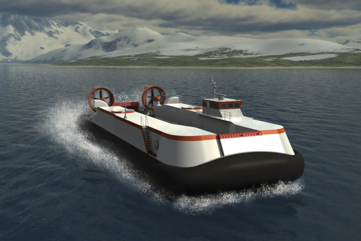Конструкторское бюро ОСК 'Алмаз' представило проекты вездеходных судов на воздушной подушке