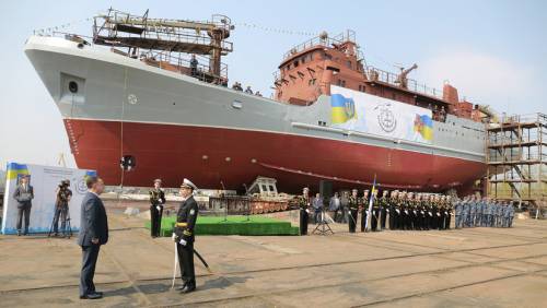 На Украине построили разведывательный корабль специального назначения