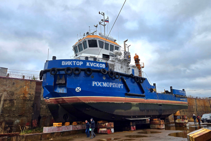 Лоцмейстерское судно 'Виктор Кусков' пройдёт техническое обслуживание в Выборге